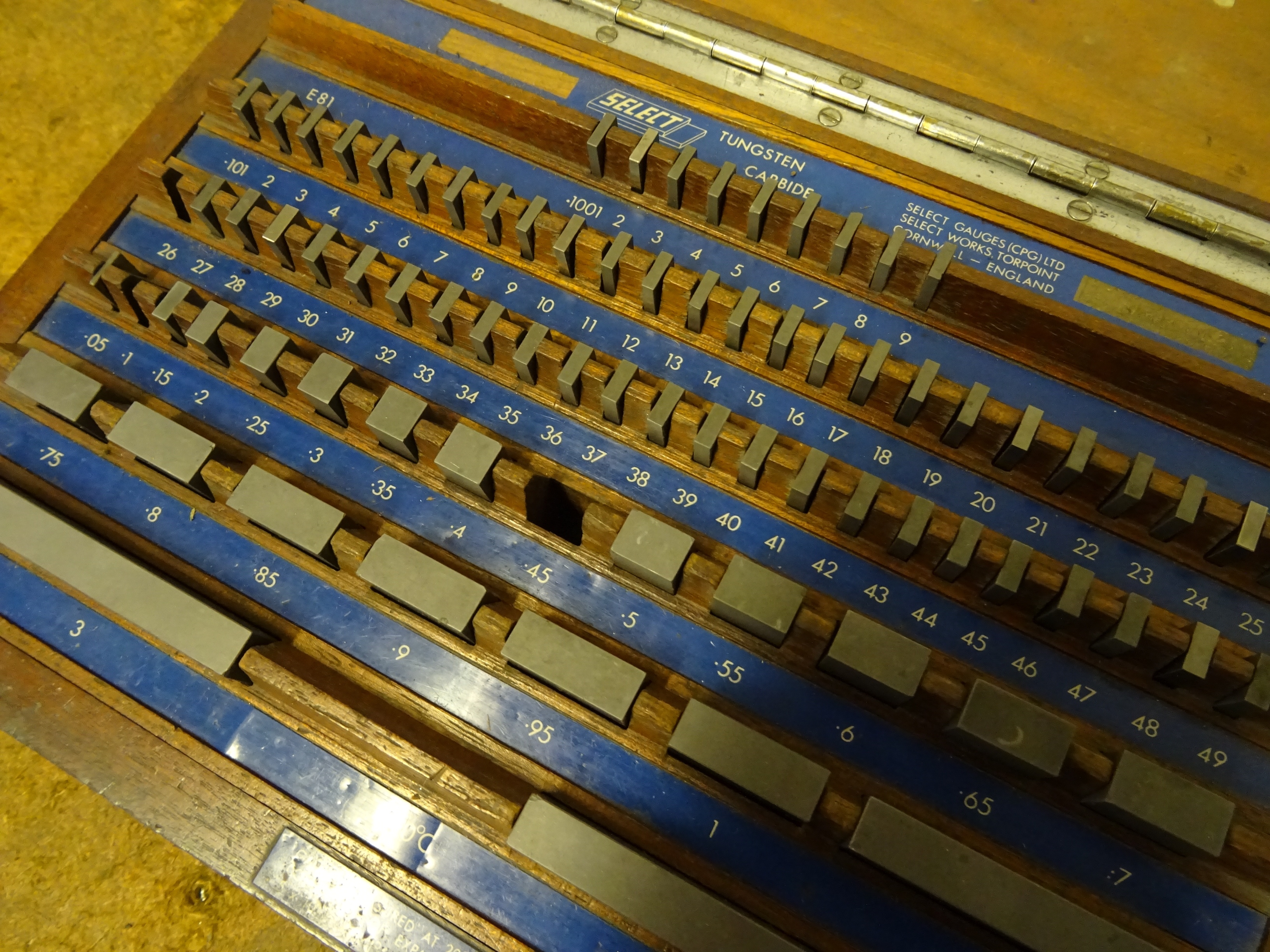 Carbide Slip Gauge Set 1st Machinery