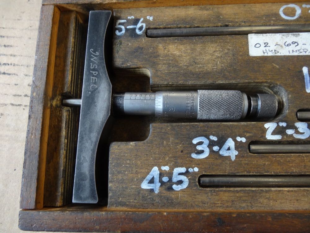 Shardlow Imperial depth micrometer set - 1st Machinery