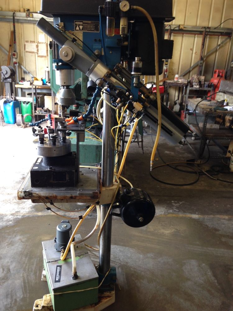 Meddings Drill with Pneumatic Feed Unit and Speed Indexer - 1st Machinery