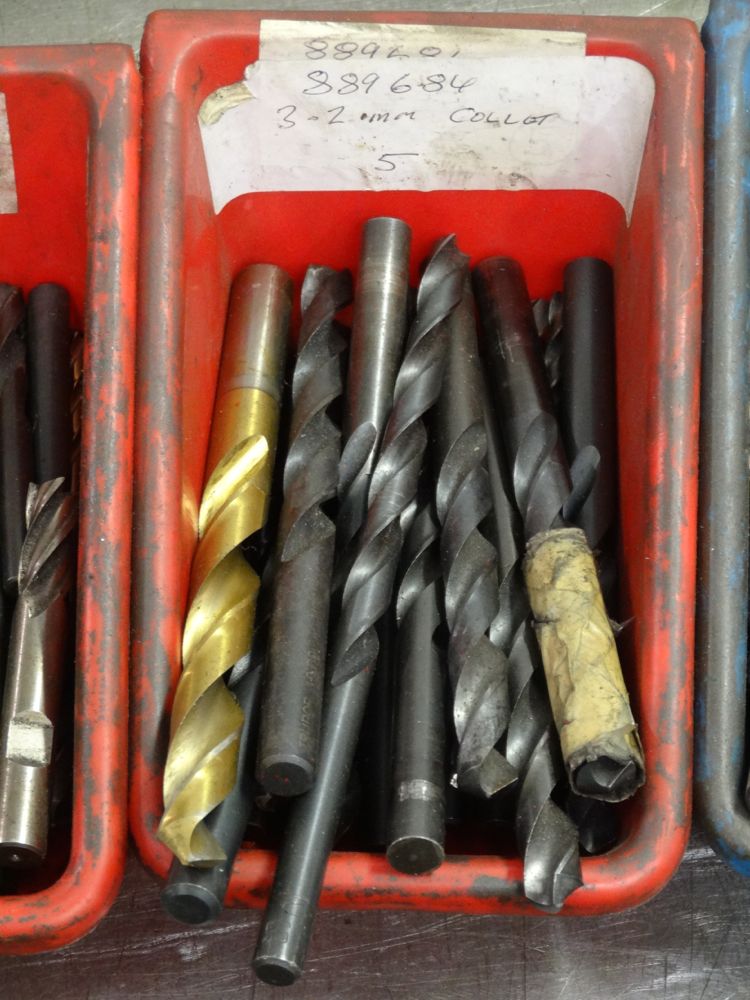 Drill bits. Small Various sizes 4 boxes - 1st Machinery