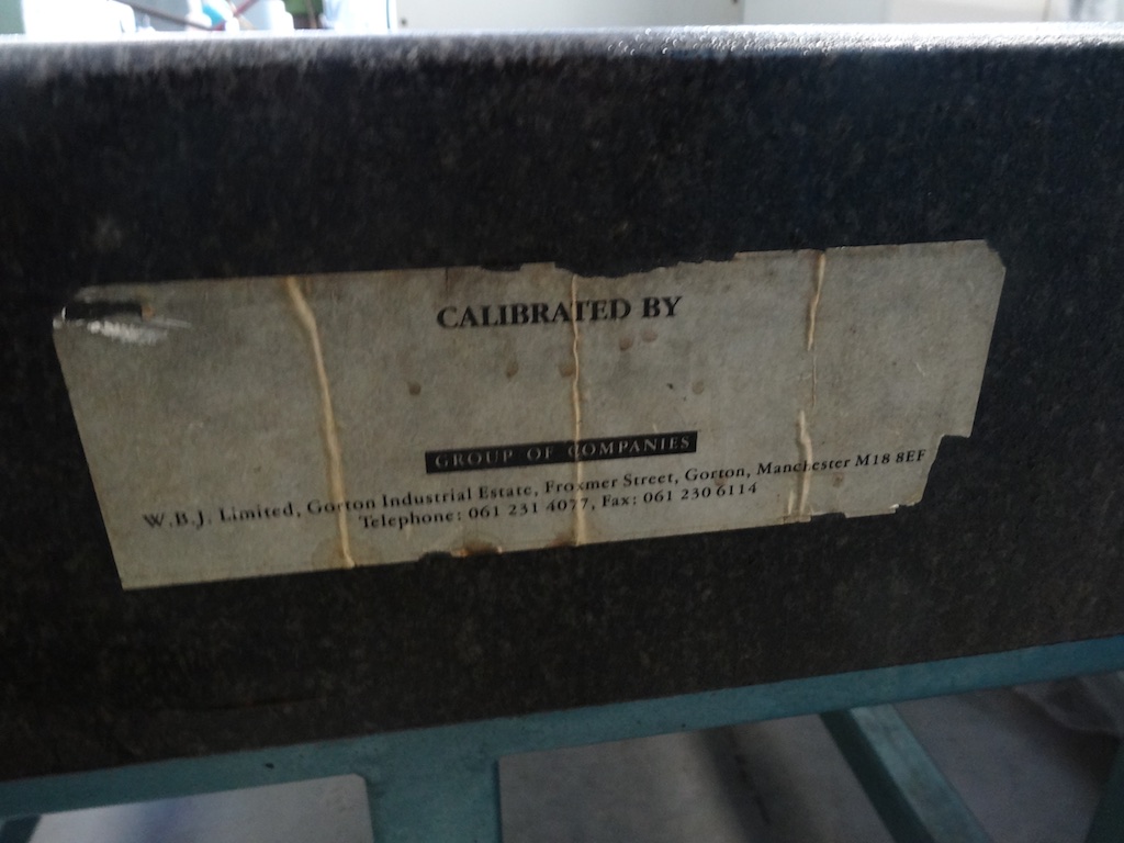 Granite Surface table 6ft x 4ft on Stand - 1st Machinery