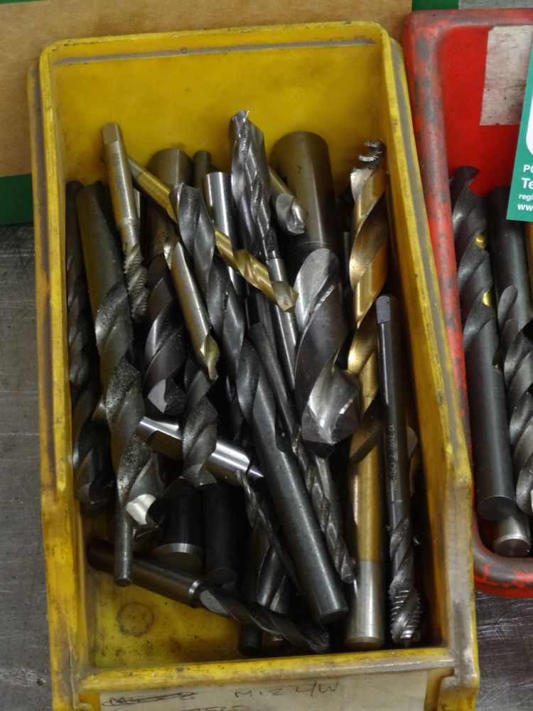 Drill bits. Small Various sizes 4 boxes - 1st Machinery