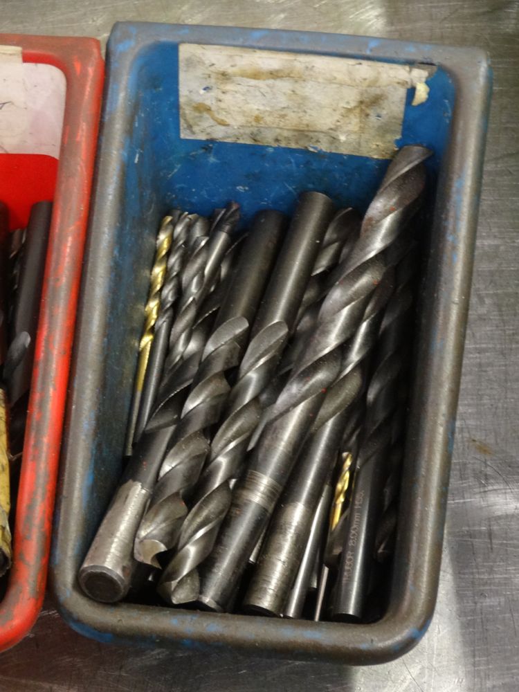 Drill bits. Small Various sizes 4 boxes - 1st Machinery